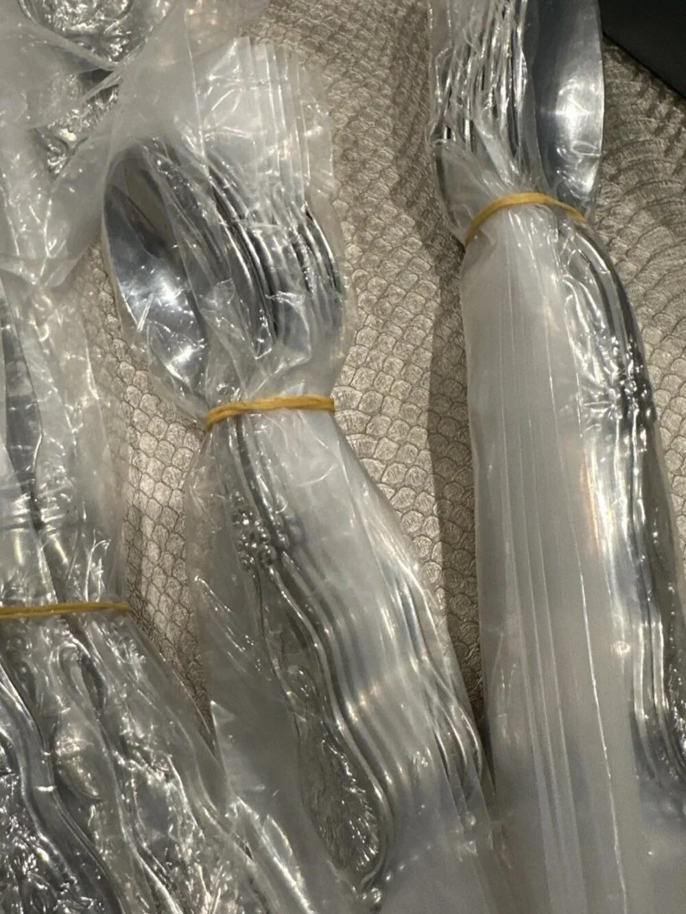 Wallace Peacock 45 Piece Service for 8 Stainless Steel 18/10 Flatware Set NEW